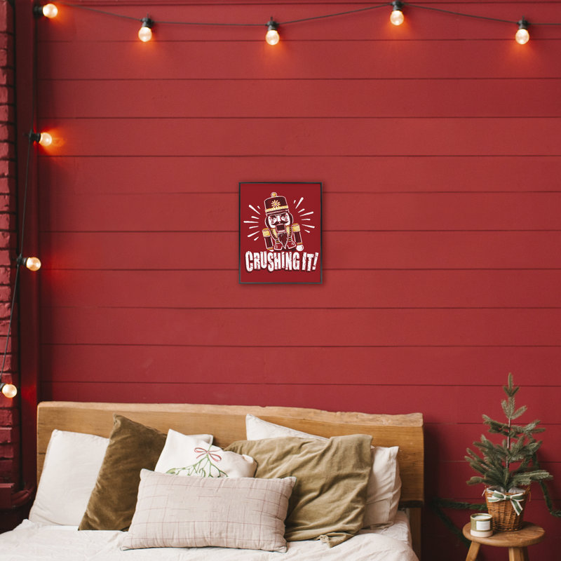Casse-noisette «Crassage It», conception par Jedco Brands, Inc., H 14 po x l 11 po, Giclée encadrée noir minuit