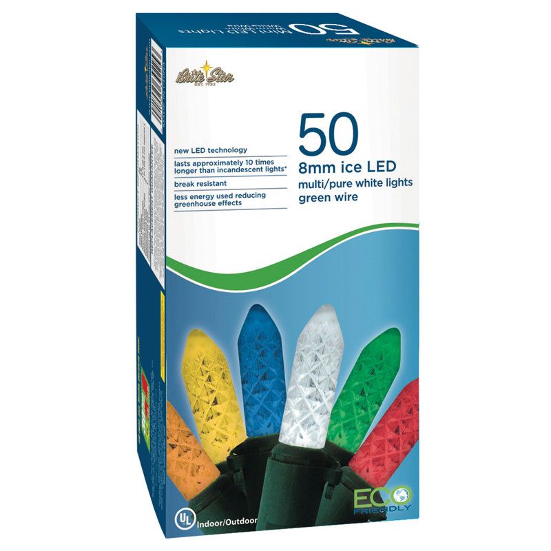 Mini-luminaire à DEL à facettes 50 Lt, Multicolore / vert