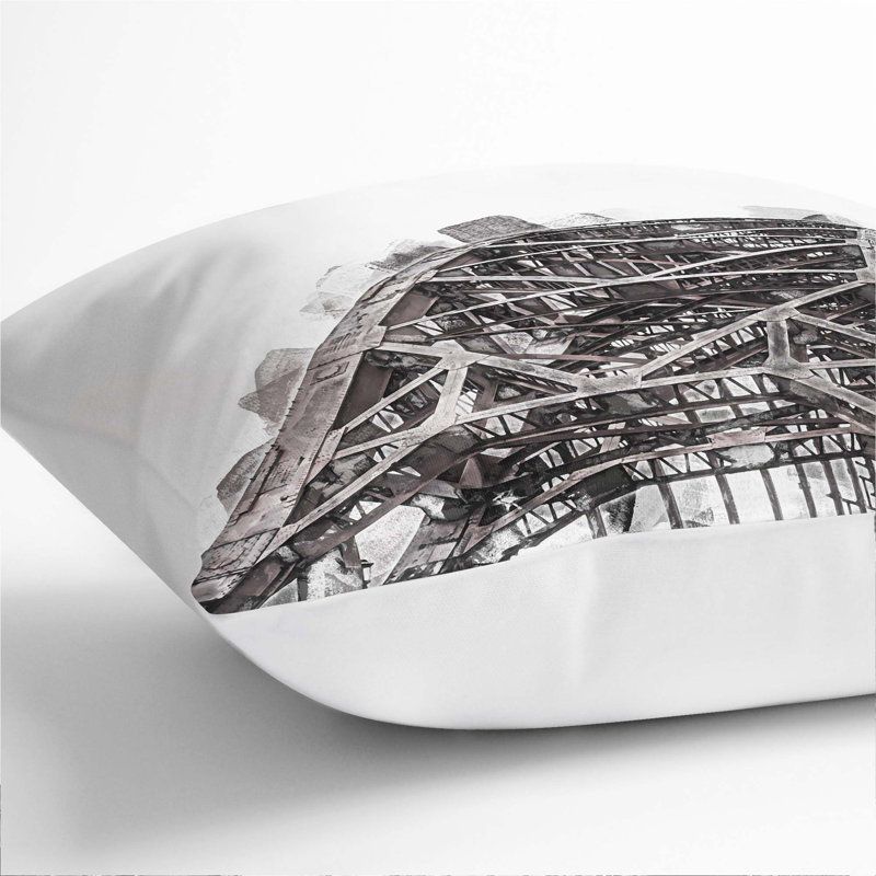 Square Cushion, 55cm H x 55cm W x 20cm D, White