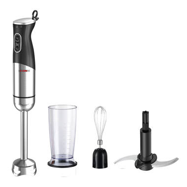 Hand Blender 500W 3-in-1 Multifunctional Electric Immersion Blender 8 Variable Speed
