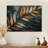 Emerald Stone Palms Leaves - Palms & Palm Trees Wood Wall Art - On Natural Pine Wood-62472994