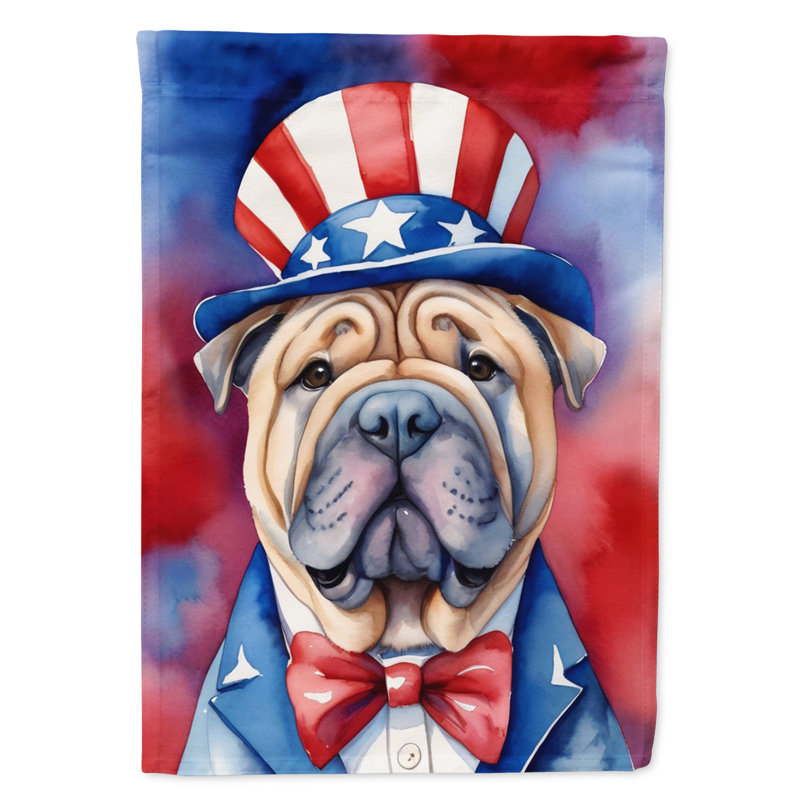 Drapeau patriotique du jardin américain, Shar Pei