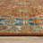 Arjay Distressed Oriental Rust/ Blue Indoor-Outdoor Rug-90319314