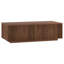 Table basse cannelée 48 po avec base solide en noyer satiné Reyes-1352777631