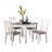 5Pc Dining Set Table 4X Chairs