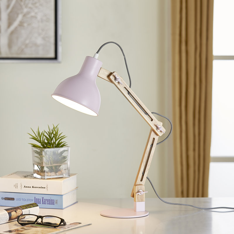 Irvington Adjustable Desk Lamp, Chalk Pink