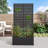 Outdoor Metal Rectangular Individual Planter Box with Trellis for Climbing Plants-1865565212-1865565211
