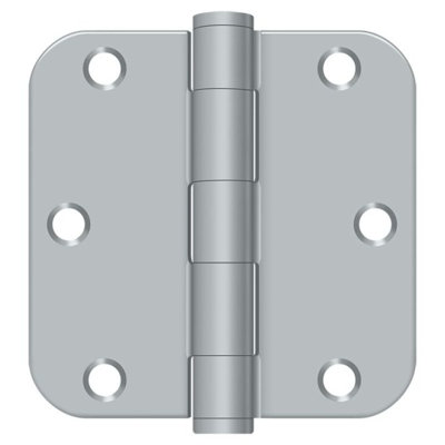 Charnière à rayon 3 1/2 po x 3 1/2 po x 5/8 po Deltana S35R5HD15, paire de nickel brossé HD