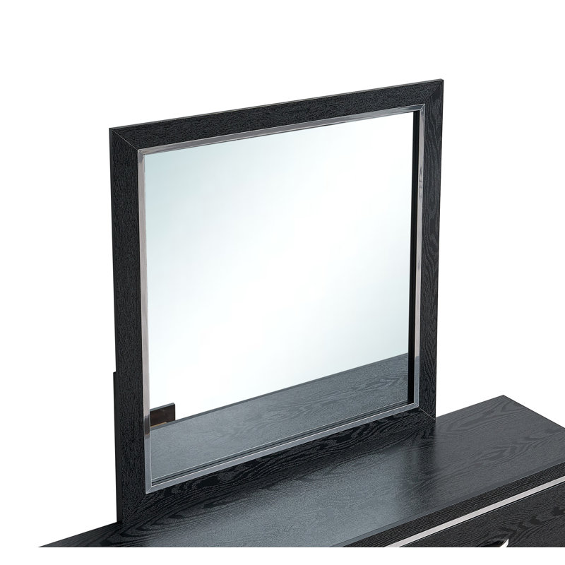 Livingston 36"L x 40"H Mirror, Black