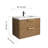 Maxbano Floating 30" Bathroom Vanity With Single White Sink