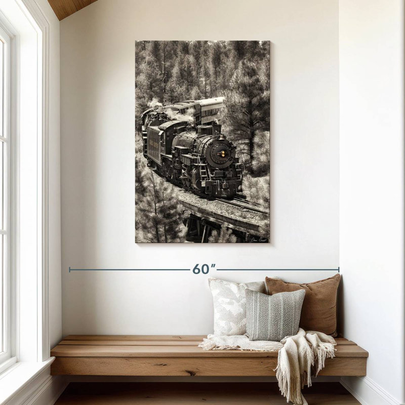 Mehar Train Arrival III, 45" H x 30" W