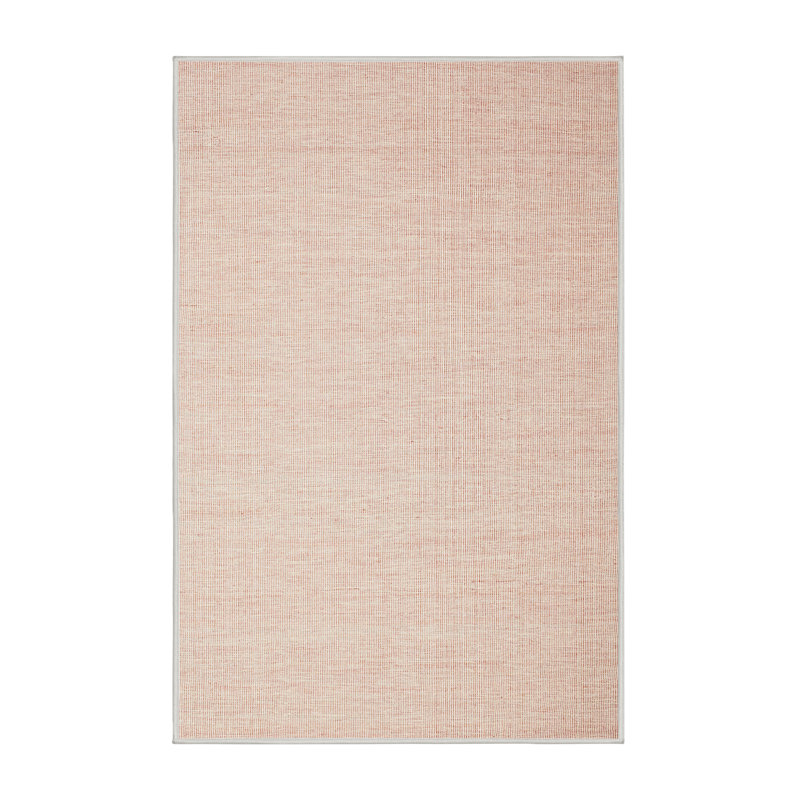 Tapis de zone rose contemporaine, Rectangle 5 pi x 7 pi