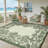 Waterproof Outdoor Rug with Plastic Border - Reversible Deck Mat, UV Resistant, Stain Resistant, Easy to Clean Camping Carpet for Backyard-1344008696-1344008675