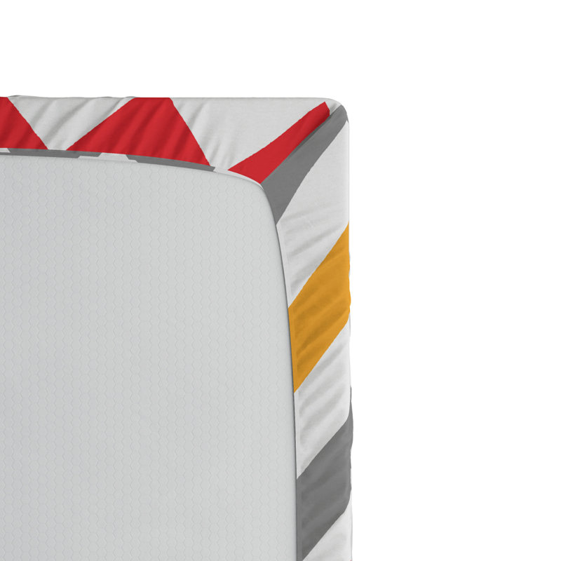 Microfiber Chevron Fitted Sheet, Full Fitted Sheet