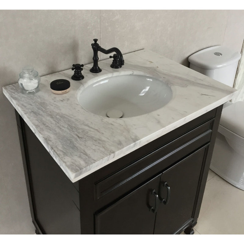 Antwerp 30'' Single Bathroom Vanity with Top, White