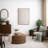 Minimalist Beige Abstract Artwork, Geometric Neutral Modern Bedroom or Study Decor Wall Pictures, Large Framed Canvas Giclee Print Wall Art-115240440-115240438-115240439