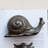 Cast Metal Snail Accent Decor