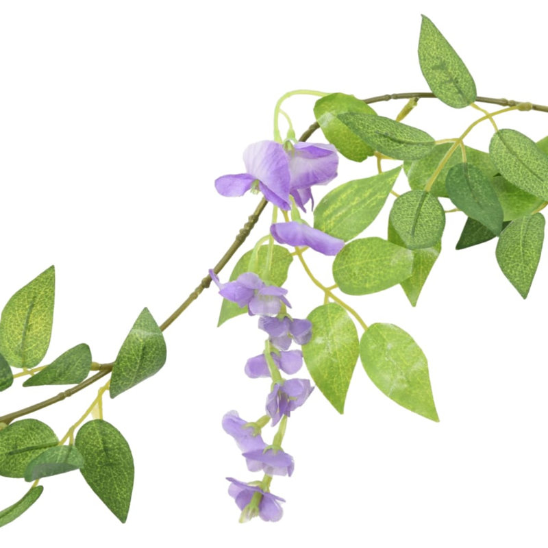  Flower Garlands 6 pcs 200 cm, Purple