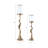 Modern Tall Sculptural Pillar Candle Holder for Decorative Tabletop Accent - Stylish Branch Inspired Candlestick Holder for Home Decor - Set of 2, 30", 21", Gold