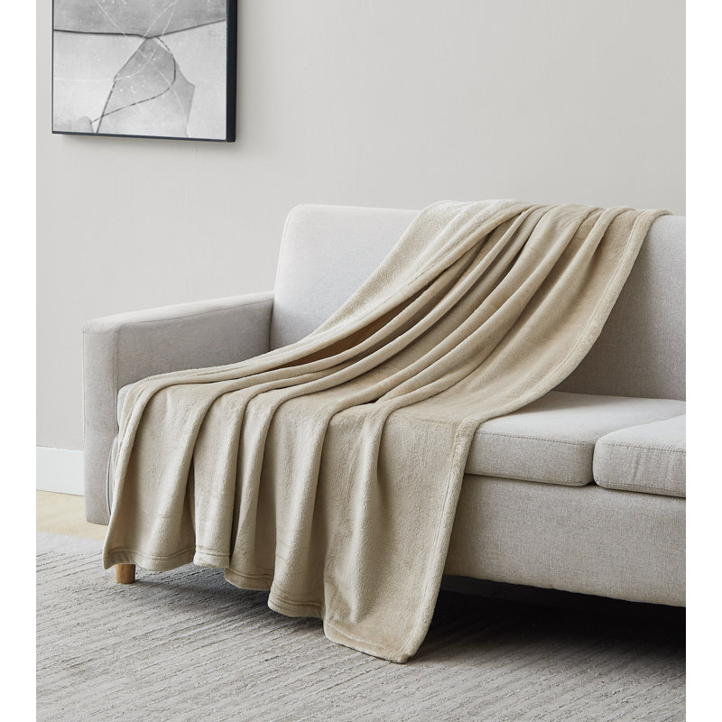 Surdimensionné douillet en micro-molleton Southshore Fine Linens, Jeté, Sable