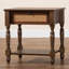 Table de chevet transitionnelle brune avec rotin Baxton Studio Giovanna