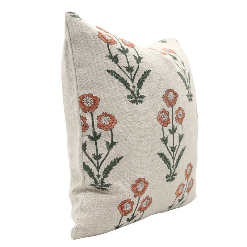 Coussin décoratif décoratif en tissu fabriqué à la main Fab Divine Amitabh pour canapé et lit - 20 x 20 pouces, Carrée