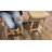 24" Kitchen Island Wooden Saddle Counter Height Short Bar Stool-615244685