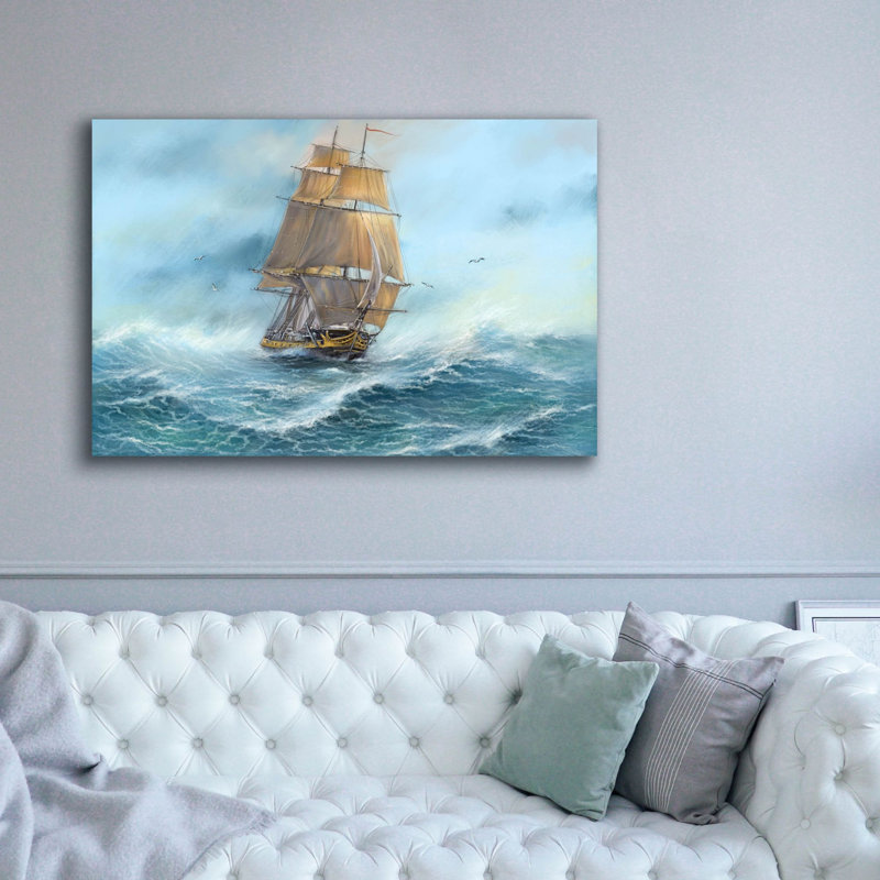 «Sailing the Ocean» par Epic Portfolio, art mural sur toile, H 40 po x l 60 po x P 1,5 po