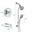 Pomme de douche à pluie murale 5 pouces avec douche à main et remplisseur multifonction Topcraft-125562385