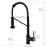 Hot And Cold Kitchen Faucet, Black, Pull Down Spray, Solid Brass, Single Handle Mixer Valve Modern Sink Out , Hole Flow Control Water Mixing Tap