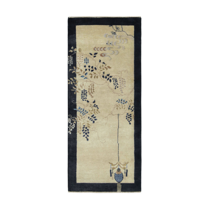 One-of-a-Kind 1'10x4'11 Hand Knotted Area Rug