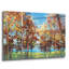 «Kaleidoscope Bright Blue» par Julia Purinton, art mural en verre acrylique-784905687