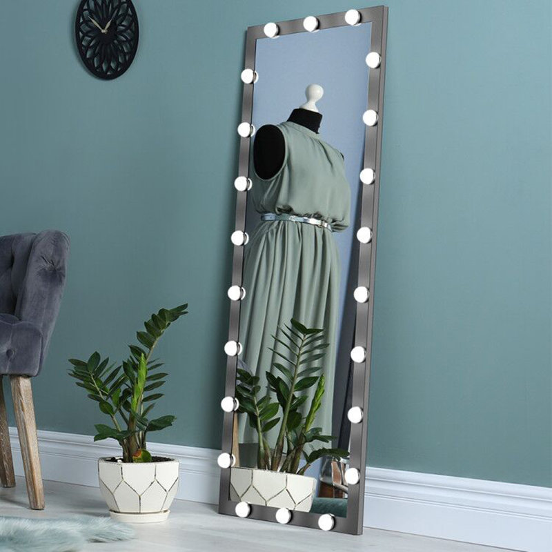 Miroir Hollywood, Noir, 24 po x 63 po