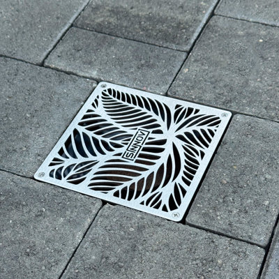 6 po Grille de drainage carrée robuste en acier inoxydable de qualité supérieure pour plusieurs tailles de tuyaux - couvercle de drainage fabriqué aux États-Unis
