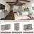  60" Farmhouse Sideboard with Sliding Barn Doors & 4 Drawers, Rustic Gray-982677367