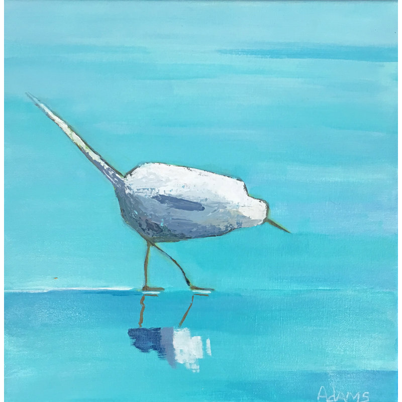 Egret 1 Print by Phyllis Adams