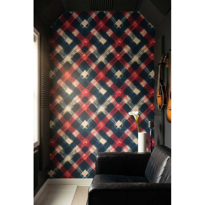 Papier peint à carreaux, motif géométrique, murale, Peel and Stick
