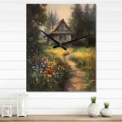 Jaisley - Horloge murale moderne paysage de chalet