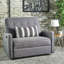 Fauteuil inclinable en tissu et en tweed Lieb-23684742