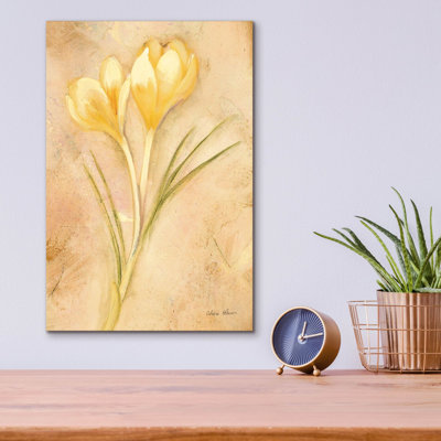 «Yellow Crocus» par Cheri Blum, art mural en verre acrylique