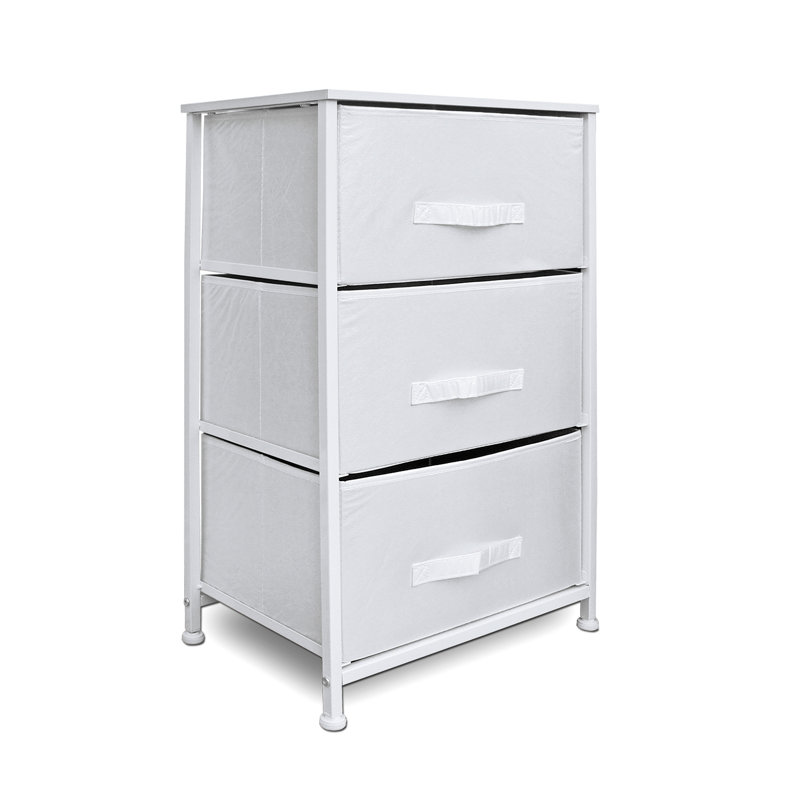 45 cm W Chest of 3 Drawers, White