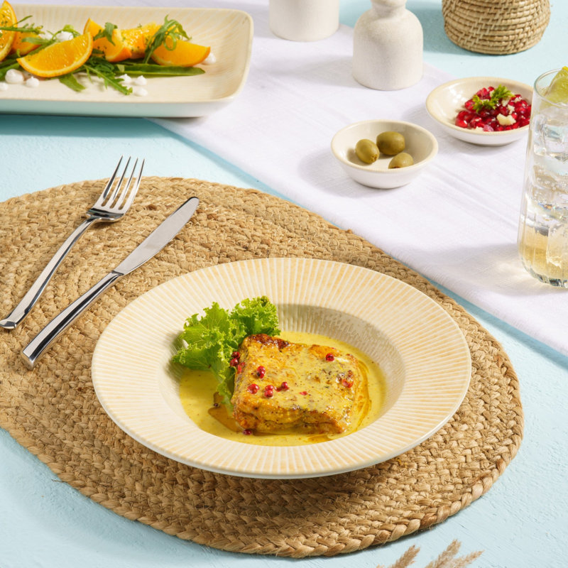 Assiette creuse en porcelaine 9 pi