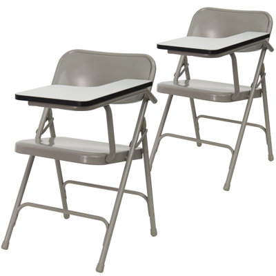 Cyress Premium Steel Folding Chair with Left Handed Tablet Arm - Event Chair
