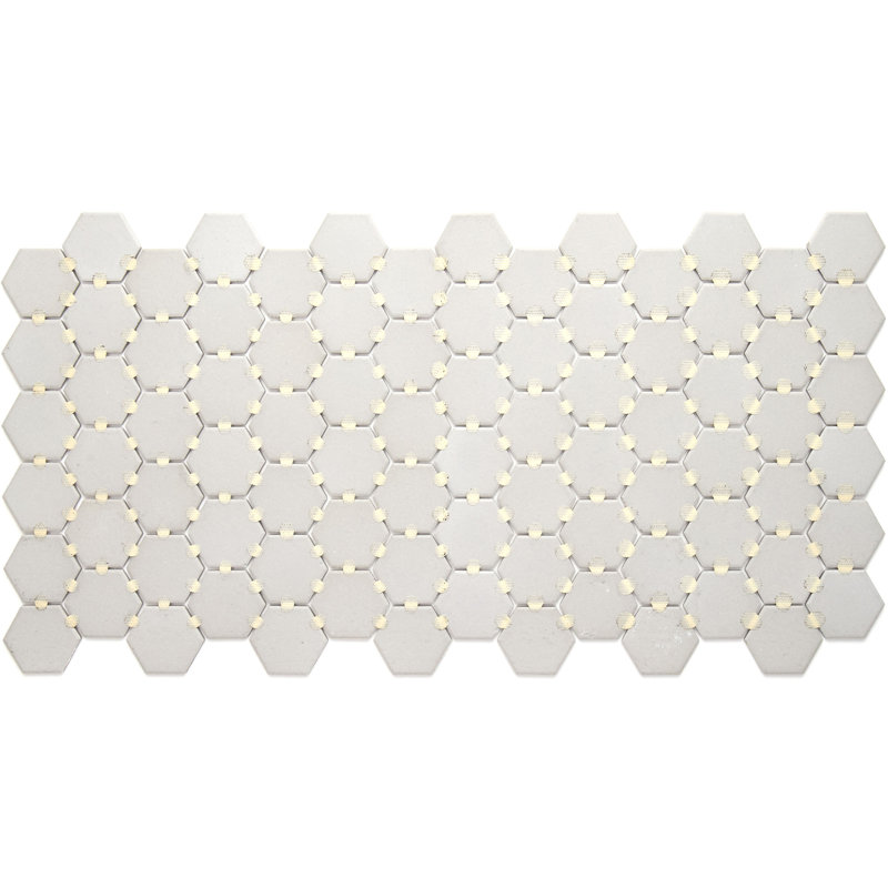 Carreau de mosaïque en porcelaine 12 po x 24 po Dalton, Gris désert
