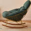 Chaise berçante en coton et lin-99492068