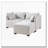 Modern Modular Ottoman with Performance Fabric