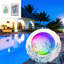 Lumière de piscine sous l'eau, lumière colorée sensorielle flottante, lumière colorée
