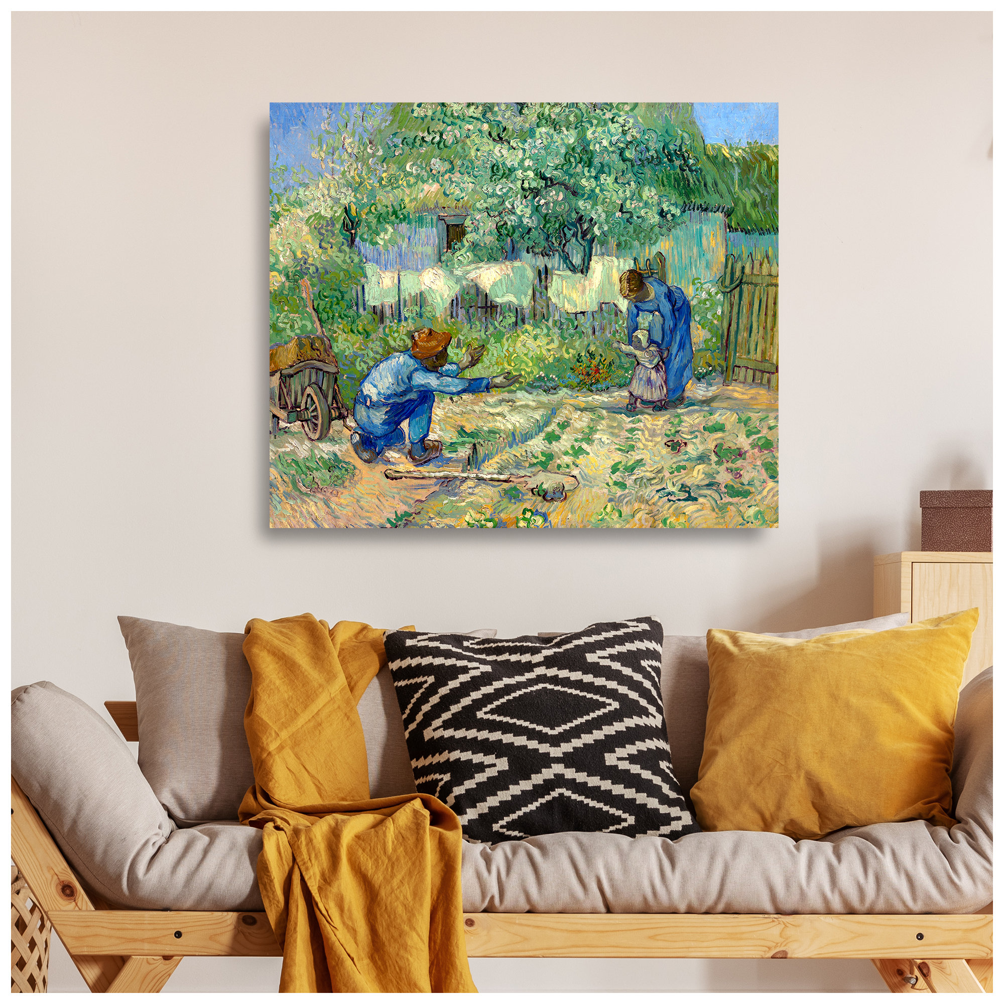 Vault W Artwork First Steps, after Millet by Vincent Van Gogh. The