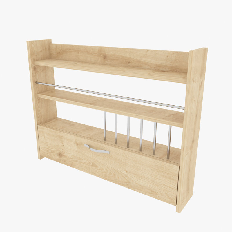 Degraff Cabinet Shelving Rack, Oak