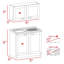 Armoire, ensemble de deux pièces, blanc